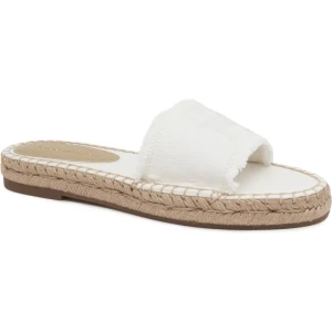 Tommy Hilfiger Klapki ECRU DENIM FLAT SANDAL