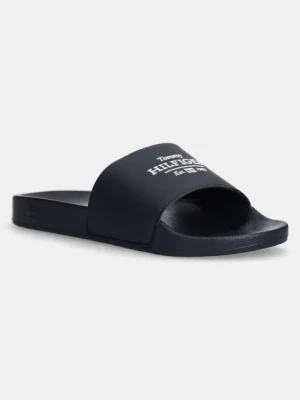 Tommy Hilfiger klapki EMBROID HILFIGER 85 POOL SLIDE męskie kolor granatowy FM0FM05342