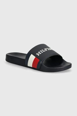 Tommy Hilfiger klapki HILFIGER RWB POOL SLIDE męskie kolor granatowy FM0FM05093