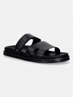Tommy Hilfiger klapki męskie skórzane ADJUSTABLE PREMIUM LTH SANDAL