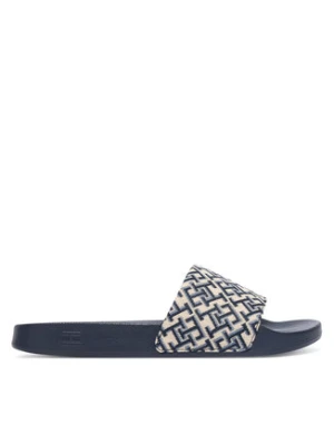 Tommy Hilfiger Klapki Monogram Pool Slide FW0FW09423 Granatowy