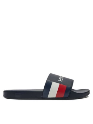 Tommy Hilfiger Klapki Rwb Pool Slide FM0FM05093 Granatowy