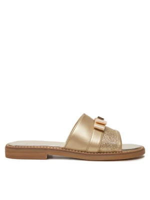 Tommy Hilfiger Klapki Sandal T4A2-33942-0572 M Złoty