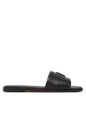 Zdjęcie produktu Tommy Hilfiger Klapki Th Logo Hardware Leather Mule FW0FW08806 Czarny