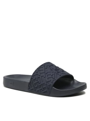 Tommy Hilfiger Klapki Th Monogram Pool Slide FW0FW06987 Granatowy