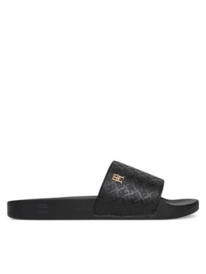 Tommy Hilfiger Klapki Th Monogram Poolside FW0FW08525 Czarny