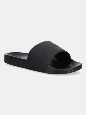 Tommy Hilfiger klapki TH PRINT TUMBLE POOL SLIDE męskie kolor czarny FM0FM05505
