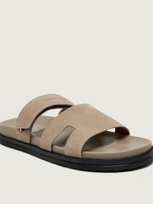 Tommy Hilfiger Klapki | zamsz beżowy