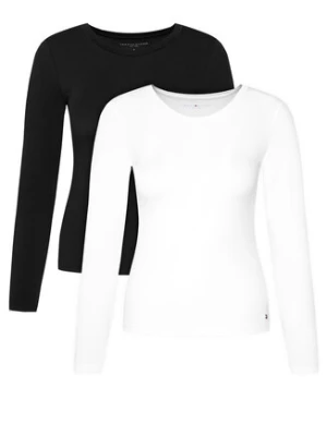 Tommy Hilfiger Komplet 2 bluzek UW0UW06132 Kolorowy Slim Fit