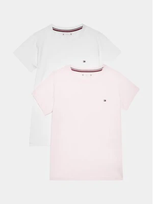 Tommy Hilfiger Komplet 2 t-shirtów UG0UG00307 Różowy Regular Fit