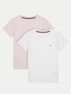 Tommy Hilfiger Komplet 2 t-shirtów UG0UG00307 Różowy Regular Fit