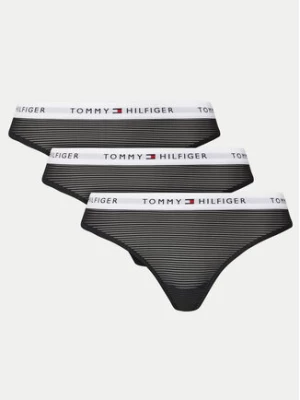 Tommy Hilfiger Komplet 3 par stringów UW0UW05532 Czarny