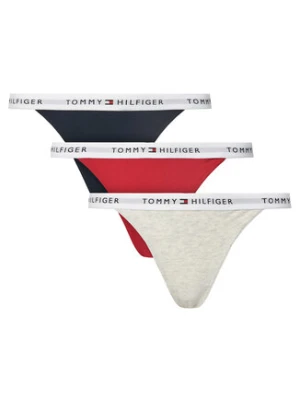 Tommy Hilfiger Komplet 3 par stringów UW0UW05757 Kolorowy