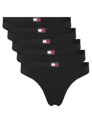Tommy Hilfiger Komplet 5 par stringów UW0UW05642 Czarny
