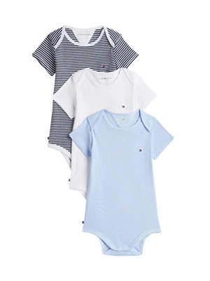 Tommy Hilfiger Komplet body dziecięcych KN0KN02374 Błękitny Niebieski jasny