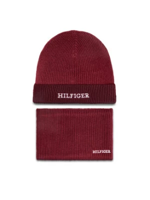 Tommy Hilfiger Komplet czapka i komin AU0AU01938 Czerwony