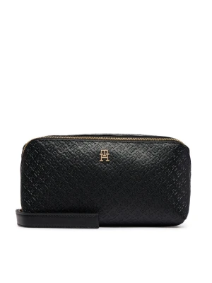Tommy Hilfiger Kosmetyczka Th Icon Double Washbag Mono AW0AW18930 Czarny