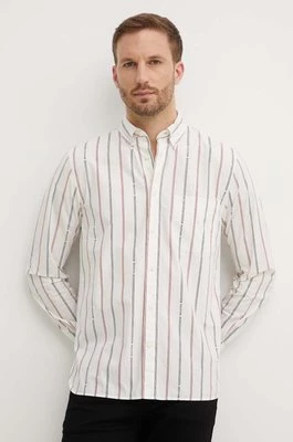 Tommy Hilfiger koszula bawełniana męska kolor biały regular z kołnierzykiem button-down MW0MW35765