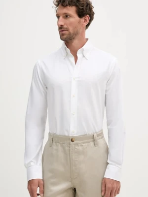 Tommy Hilfiger koszula bawełniana męska kolor biały regular z kołnierzykiem button-down MW0MW39754