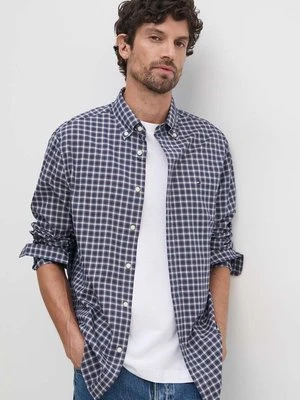 Tommy Hilfiger koszula bawełniana męska kolor bordowy regular z kołnierzykiem button-down MW0MW37363