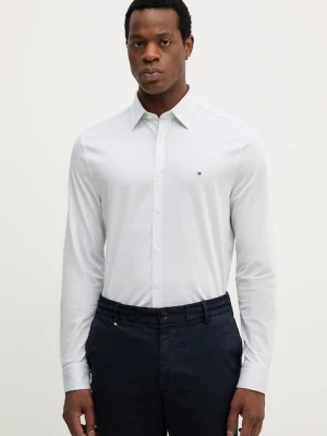 Tommy Hilfiger koszula bawełniana męska kolor niebieski regular z kołnierzykiem klasycznym MW0MW39479