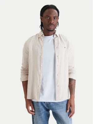 Tommy Hilfiger Koszula Bengal MW0MW42400 Beżowy Regular Fit