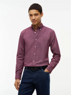 Tommy Hilfiger koszula codzienna Mężczyźni Bawełna (100%) czerwony