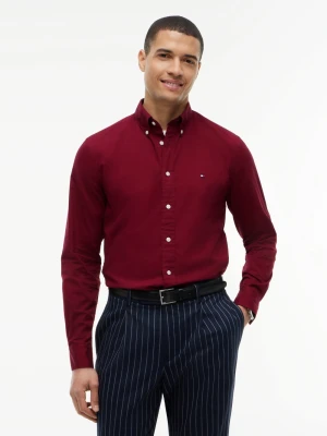 Tommy Hilfiger koszula codzienna Mężczyźni Bawełna (100%) czerwony