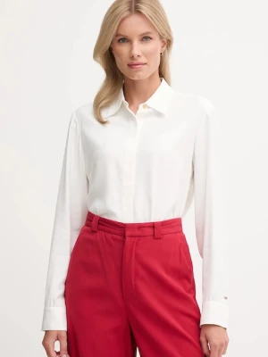 Tommy Hilfiger koszula damska kolor biały regular z kołnierzykiem klasycznym WW0WW46597
