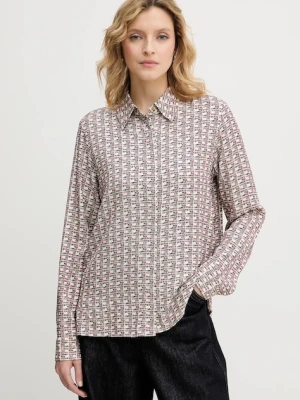 Tommy Hilfiger koszula damska kolor bordowy regular z kołnierzykiem klasycznym WW0WW48180