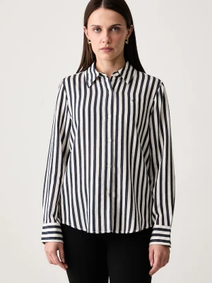 Tommy Hilfiger koszula damska z wiskozą granatowy