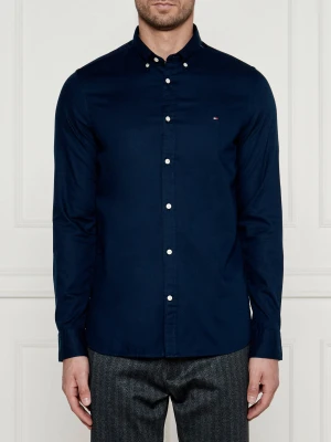 Tommy Hilfiger Koszula DOBBY | Slim Fit granatowy