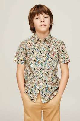 Tommy Hilfiger koszula dziecięca kolor beżowy