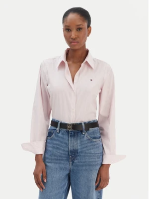 Tommy Hilfiger Koszula Ess WW0WW47169 Różowy Regular Fit