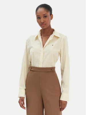 Tommy Hilfiger Koszula Ess WW0WW47169 Żółty Regular Fit