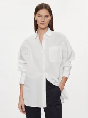 Tommy Hilfiger Koszula Essential WW0WW40540 Biały Loose Fit