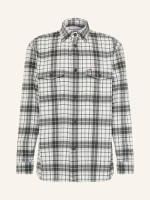 Tommy Hilfiger Koszula Flanelowa O Klasycznym Kroju grau szary