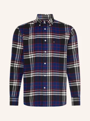 Tommy Hilfiger Koszula Flanelowa O Kroju Regular Fit blau
