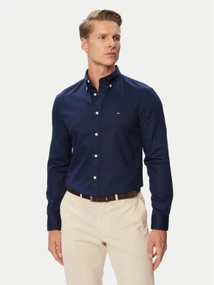 Tommy Hilfiger Koszula Flex Dobby MW0MW44570 Granatowy Slim Fit