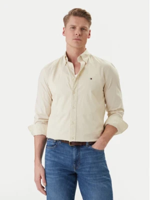 Tommy Hilfiger Koszula Flex MW0MW37550 Écru Regular Fit