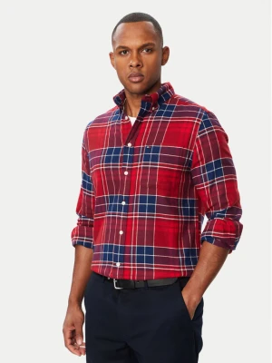 Tommy Hilfiger Koszula Hero Flannel MW0MW44592 Czerwony ciemny Regular Fit