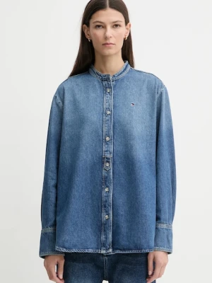 Tommy Hilfiger koszula jeansowa damska kolor niebieski regular WW0WW47732