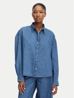 Tommy Hilfiger Koszula jeansowa WW0WW50528 Niebieski Boxy Fit