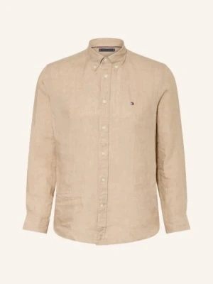 Tommy Hilfiger Koszula Lniana Regular Fit grau