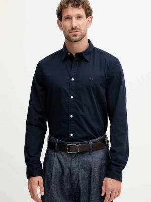 Tommy Hilfiger koszula męska bawełniana granatowy