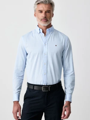 Tommy Hilfiger koszula męska bawełniana niebieski