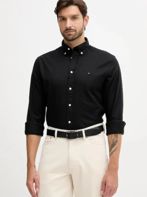 Tommy Hilfiger koszula męska kolor czarny regular z kołnierzykiem button-down MW0MW40469