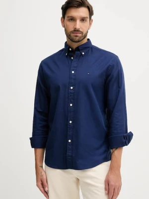 Tommy Hilfiger koszula męska kolor granatowy regular z kołnierzykiem button-down MW0MW40469