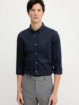 Tommy Hilfiger koszula męska kolor granatowy regular z kołnierzykiem button-down MW0MW41059