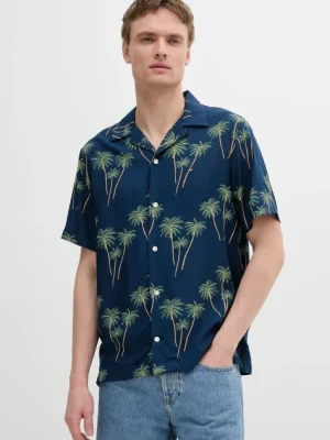 Tommy Hilfiger koszula męska kolor granatowy regular z kołnierzykiem klasycznym MW0MW38580